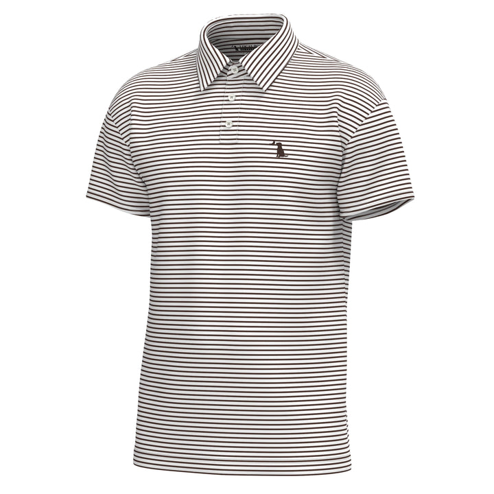 Local Boy Edisto Polo Espresso/White (Bark)