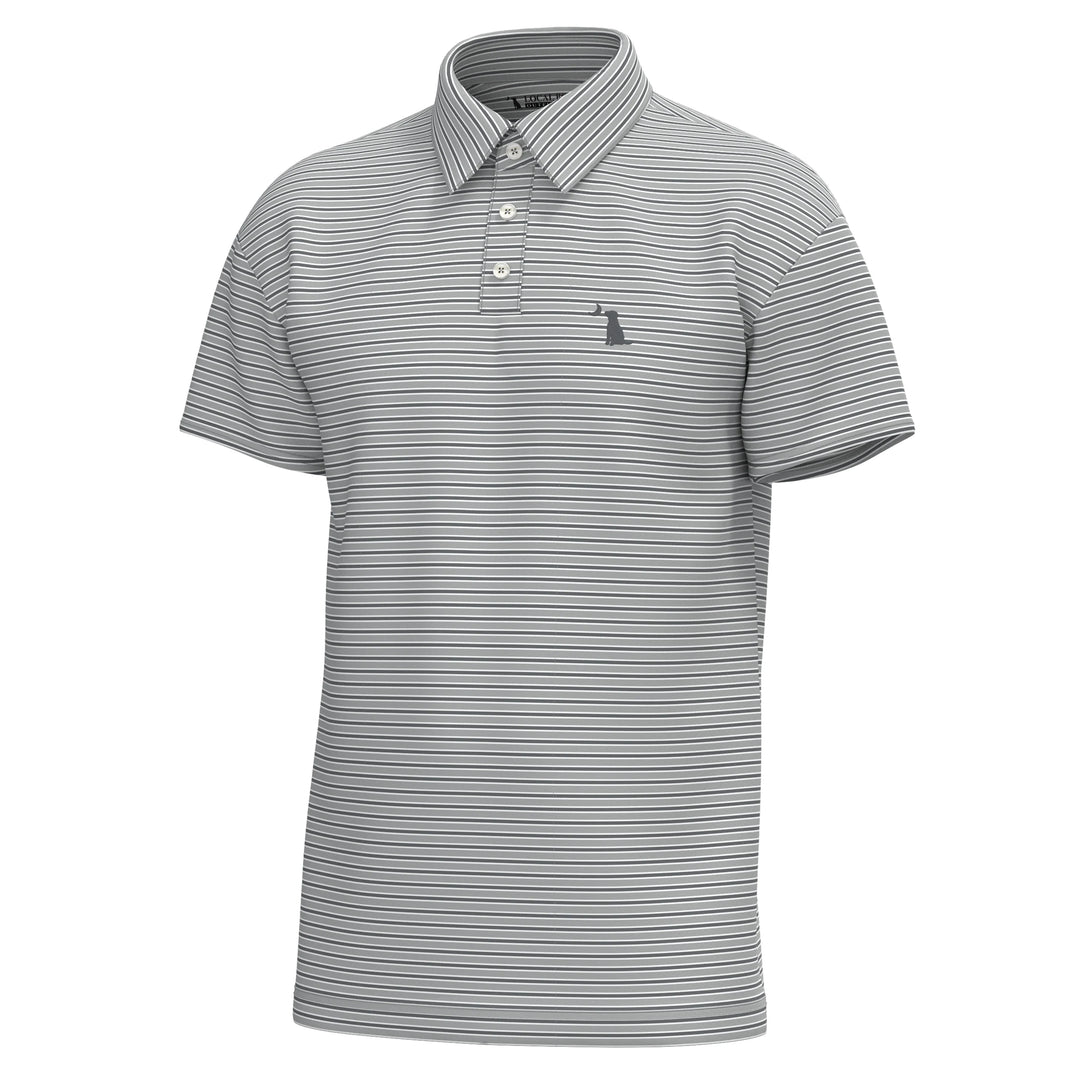 Local Boy Surfside Polo Cool Gray/Graphite/White ( Bark)