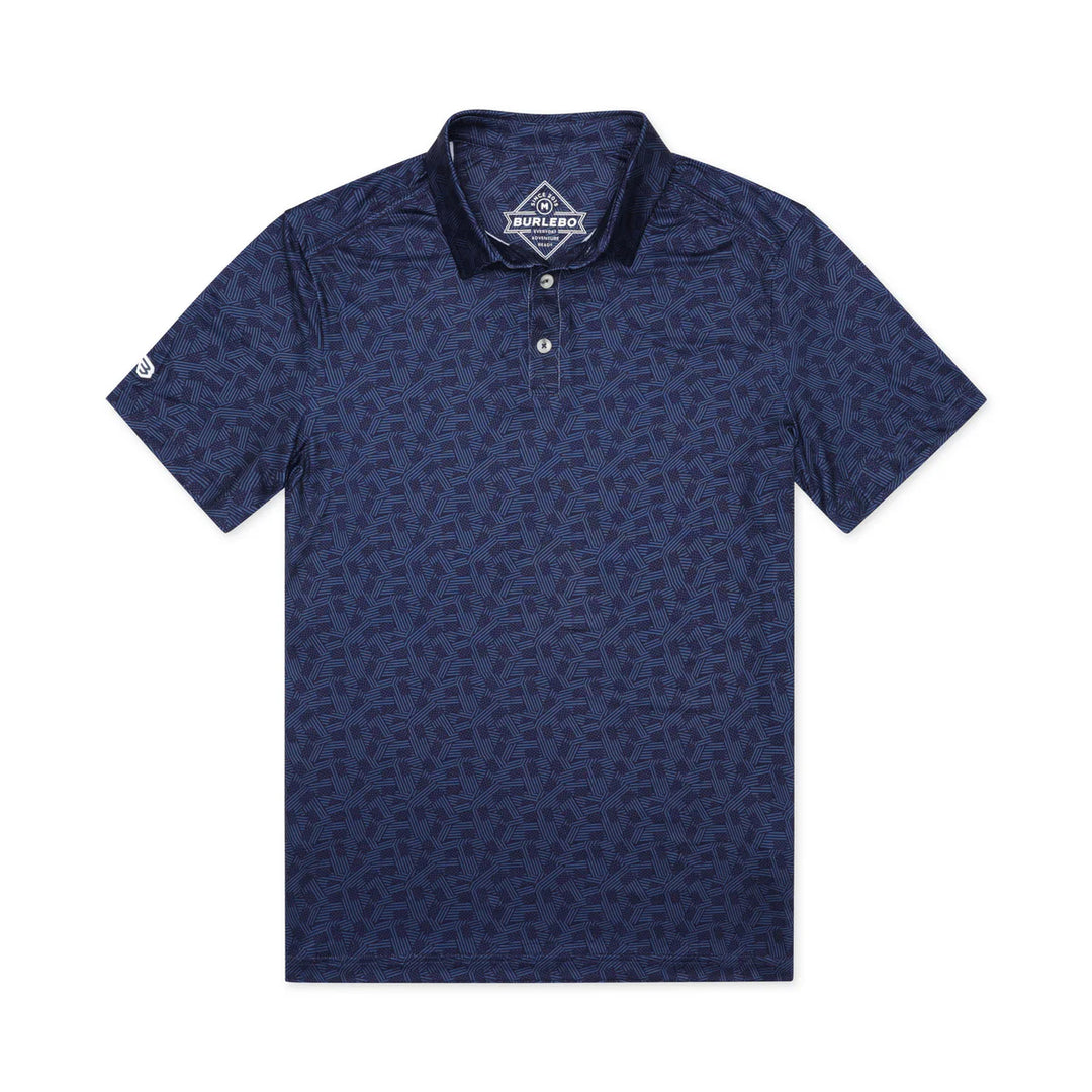Burlebo-Performance Polo - Stars and Stripes - Navy
