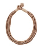Multi Layered Rope Necklace Beige (LH)