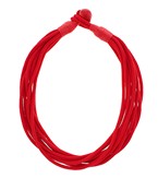 Multi Layered Rope Necklace Red (LH)