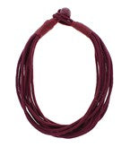 Multi Layered Rope Necklace Wine (LH)