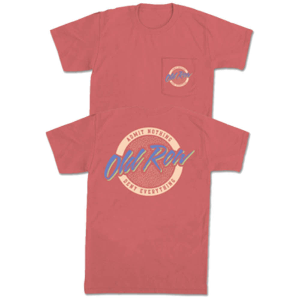 Old Row Circle Logo Pocket T-Shirt - Cumin Red (Bark)