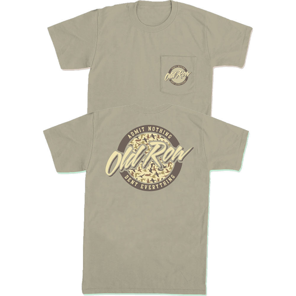 Old Row Duck Camo Circle Logo - Sandstone (Bark)