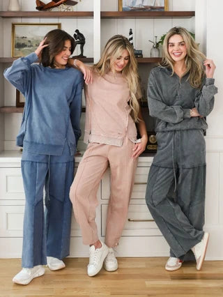 Simply Southern-Modal Jersey Tee & Mineral Wash Pant Set-Fawn