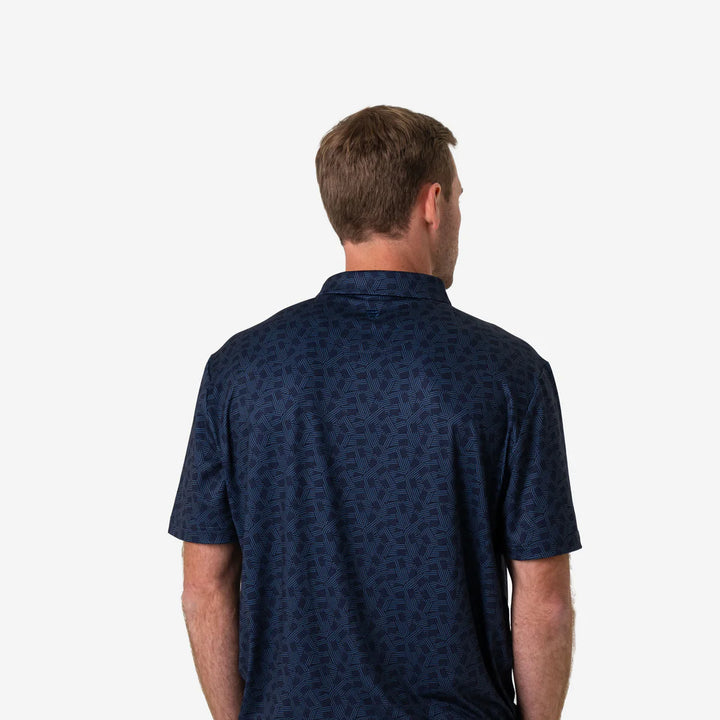 Burlebo-Performance Polo - Stars and Stripes - Navy