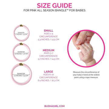 BuDhaGirl Pink Baby/ Kids Bangle (LH)
