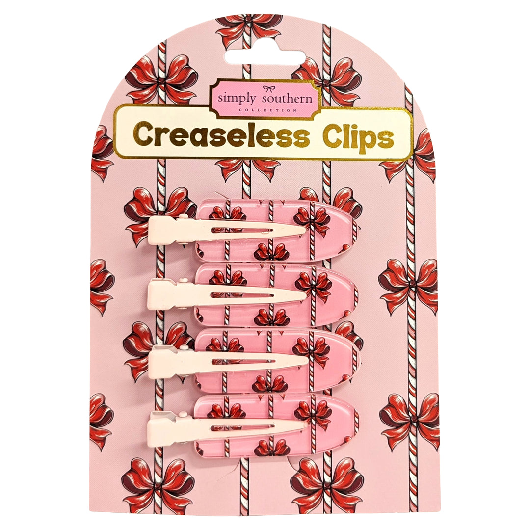 Simply Southern Peppermint Bow Creaseless Clips (LH)