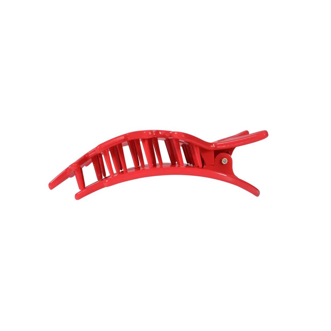 Teleties-Red Shooting Star Medium Flat Hair Clip