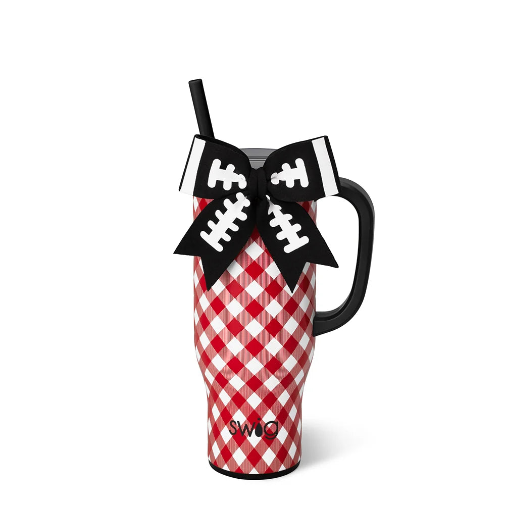 Swig GAMEDAY GINGHAM RED + BLACK Mega Mug 30oz (LH)