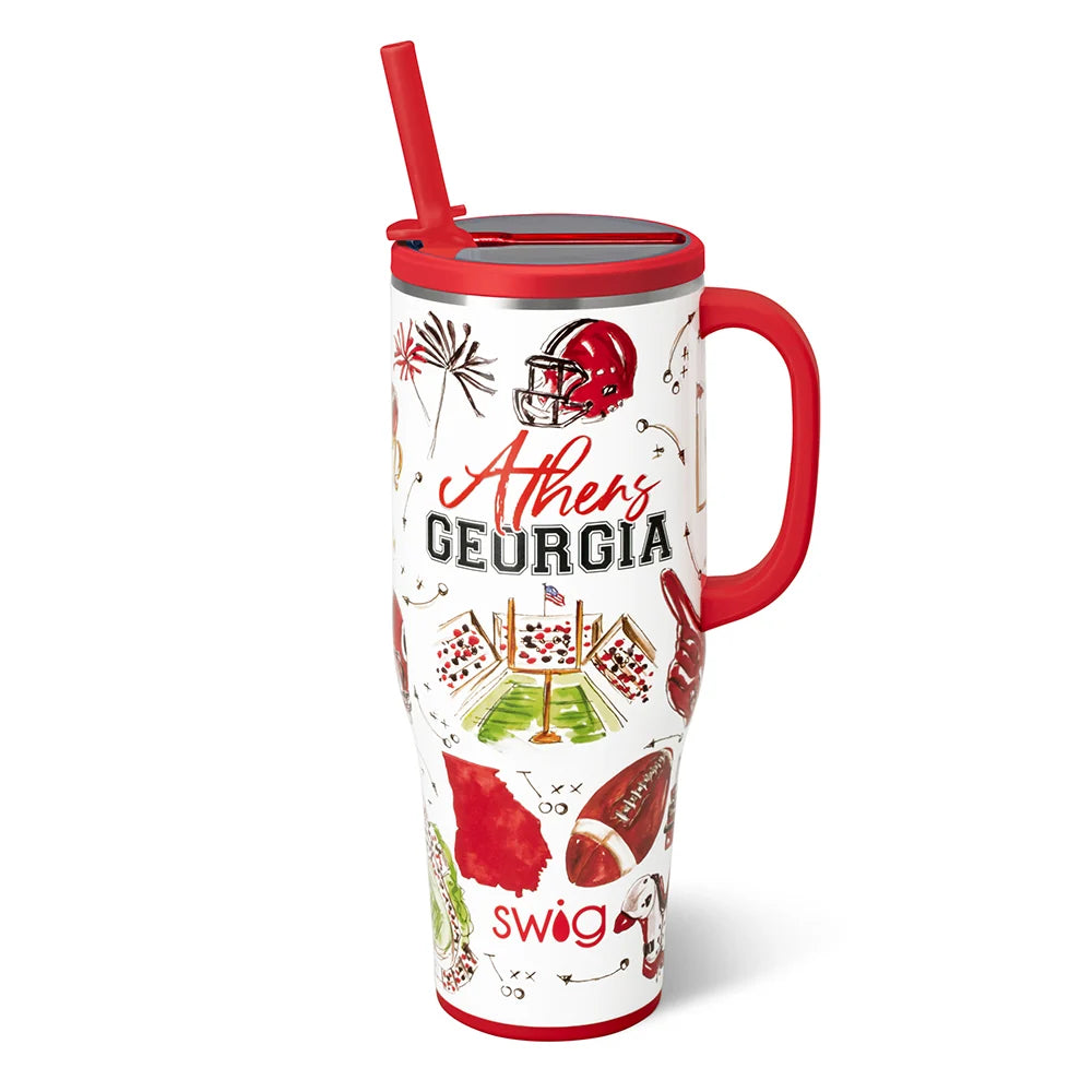 Swig TAILGATES IN ATHENS Mega Mug 40oz (LH)