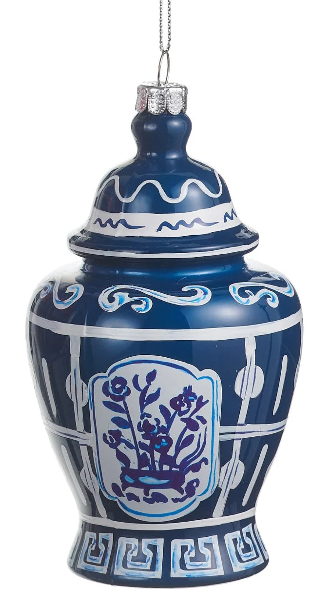 RAZ Imports Blue & White Chinoiserie Ornament (LH)