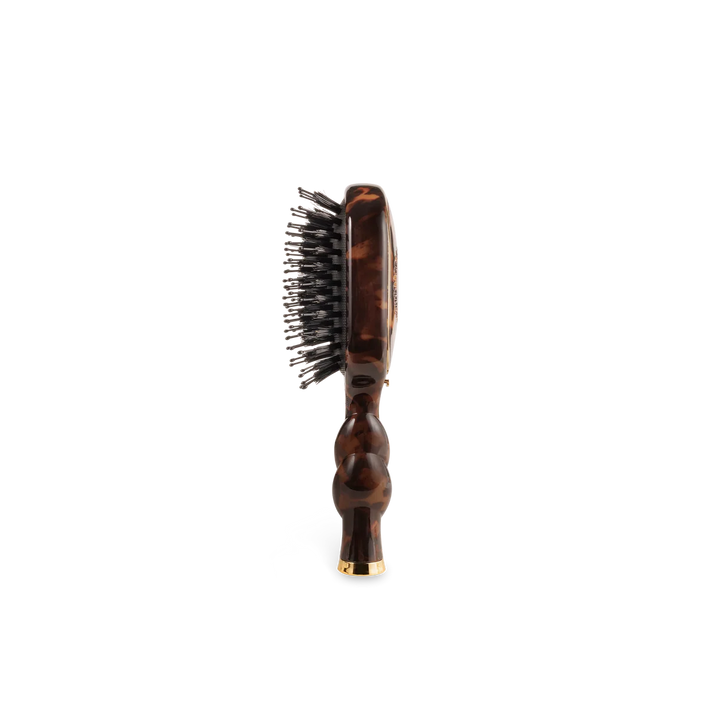 Teleties-Mini Boar Bristle Hair Brush - Tortoise