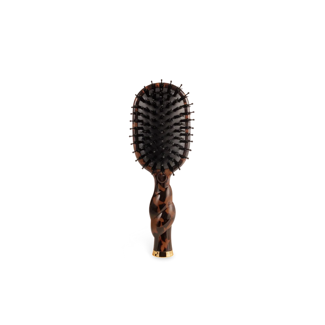 Teleties-Mini Boar Bristle Hair Brush - Tortoise