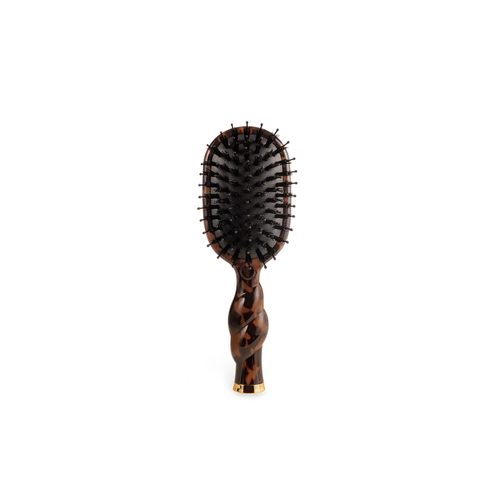 Teleties-Mini Boar Bristle Hair Brush - Tortoise