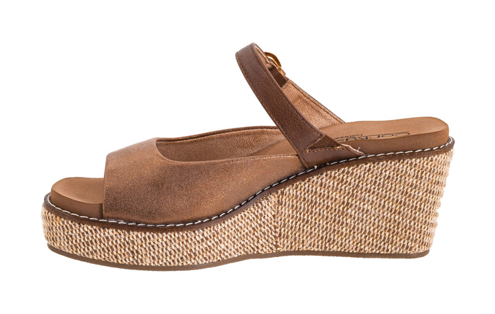 Corkys-Treat Yourself Wedge Shoe-Bronze Combo