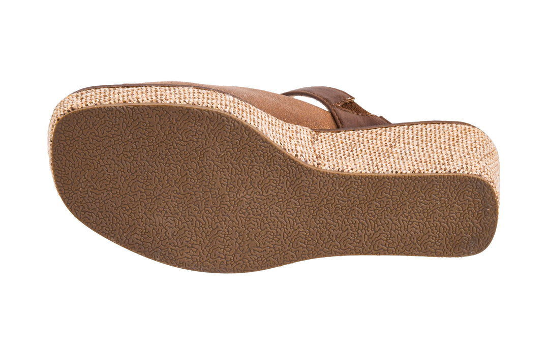 Corkys-Treat Yourself Wedge Shoe-Bronze Combo