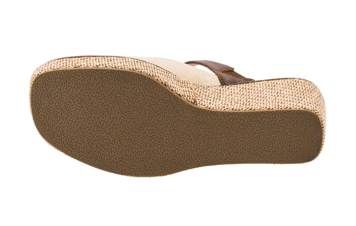 Corkys-Treat Yourself Gold Wedge Shoe-Gold Combo