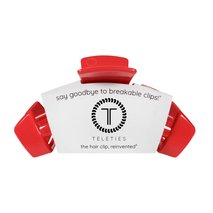Teleties-USA Classic Red Large Claw Clip