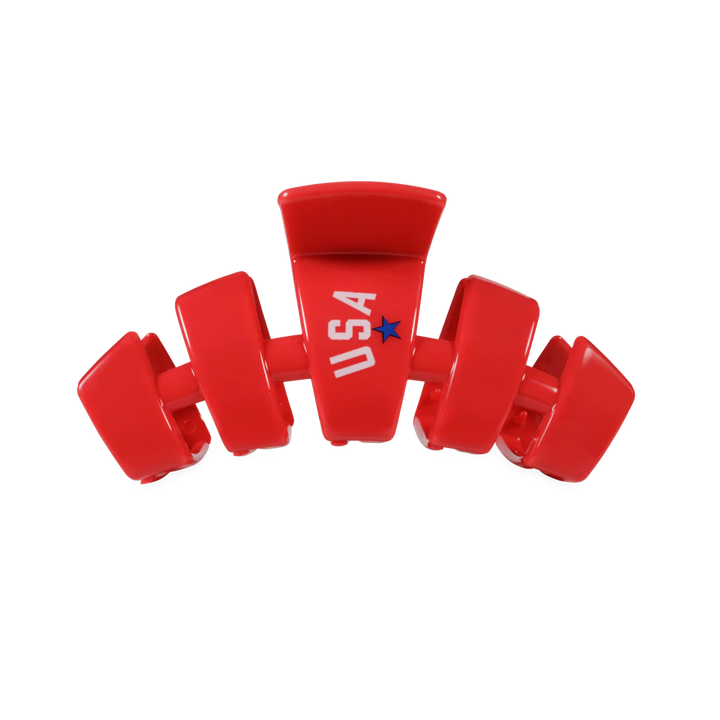 Teleties-USA Classic Red Medium Claw Clip