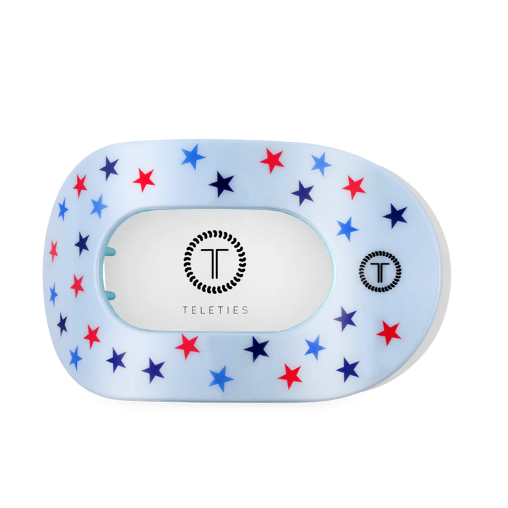 Teleties-United We Sparkle Large Flat Round Hair Clip