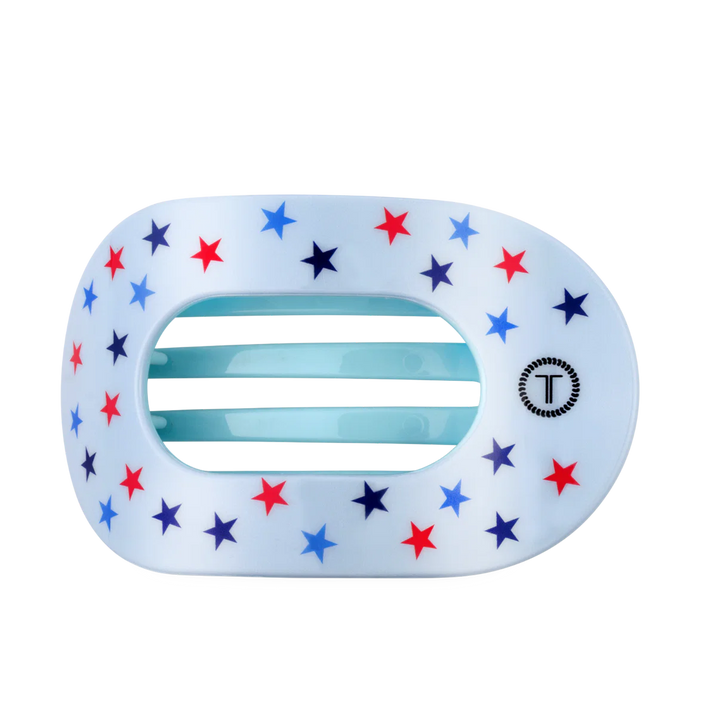 Teleties-United We Sparkle Large Flat Round Hair Clip