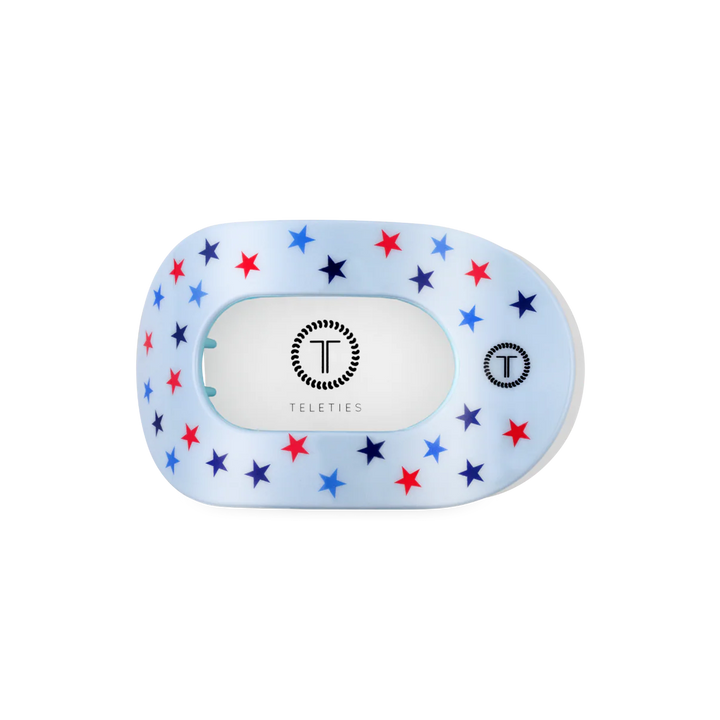 Teleties-United We Sparkle Medium Flat Round Hair Clip