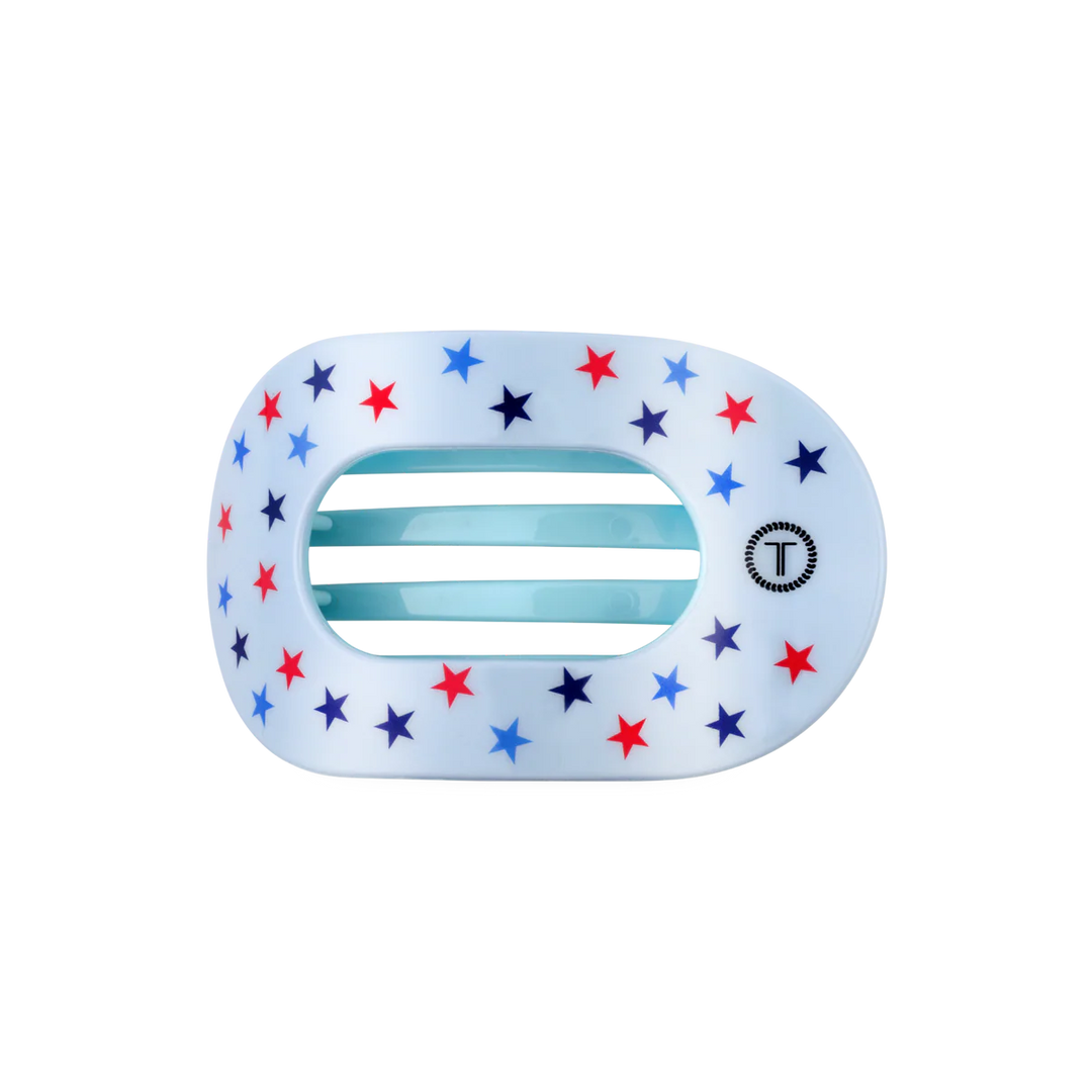 Teleties-United We Sparkle Medium Flat Round Hair Clip