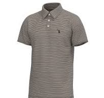 Local Boy Surfside Polo Dark Tan/Espresso/White (Bark)