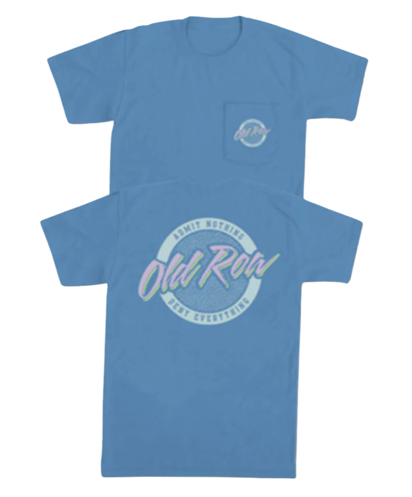 Old Row Old Row - Circle Logo Pocket Tee Wash Denim (Bark)