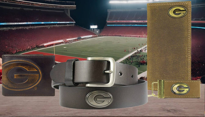 Georgia Bulldogs Men's Collegiate Woven Ribbon Belt.