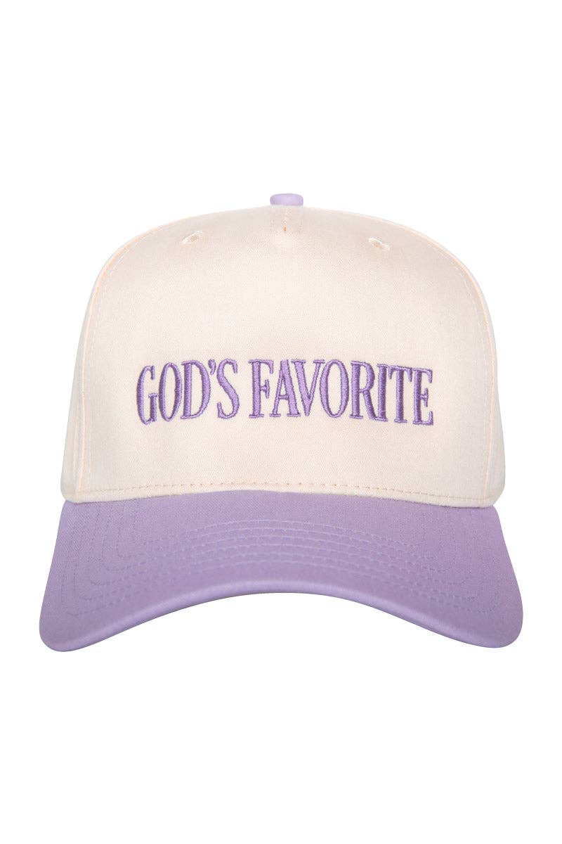 God's Favorite Two-Toned Vintage Hat: Light Blue and Tan