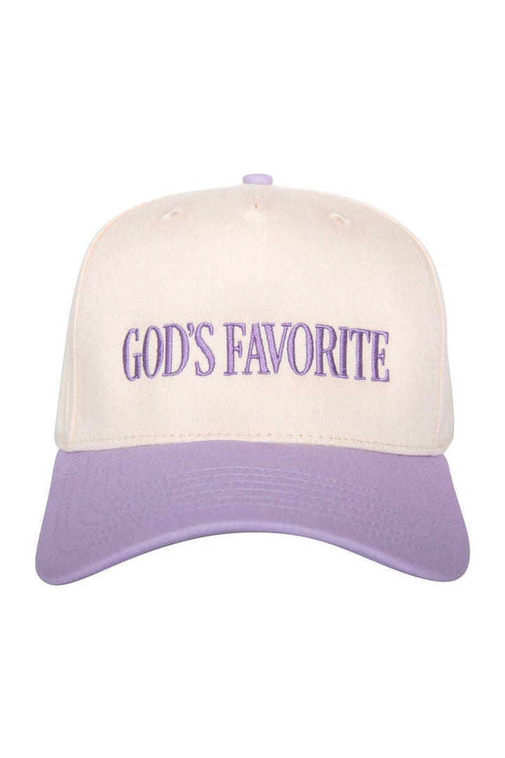God's Favorite Two-Toned Vintage Hat: Light Blue and Tan