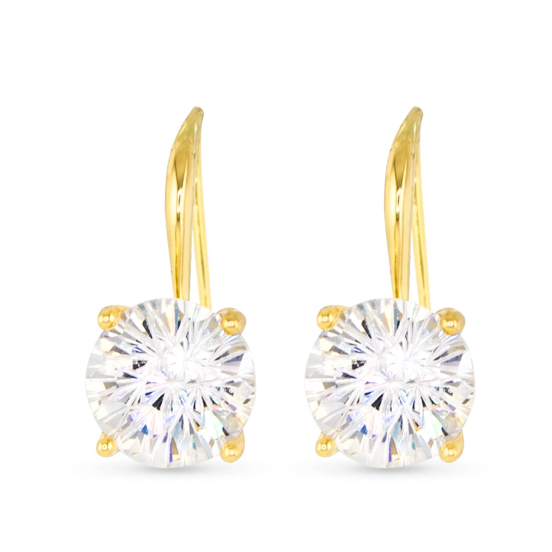 Amanda Blu-Solitaire Drop Earring - Gold