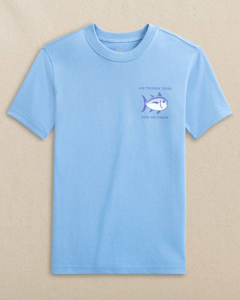 Southern Tide-Youth SS Original Skipjack Grey Marlin Tee