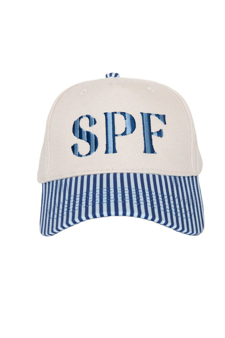 SPF Vintage Wholesale Trucker Hats for Women: Aqua and Green Striped
