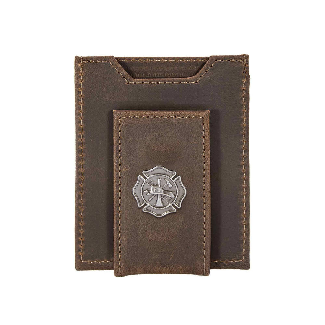 Zep-pro-Maltese Cross Magnetic Leather Slim Wallet