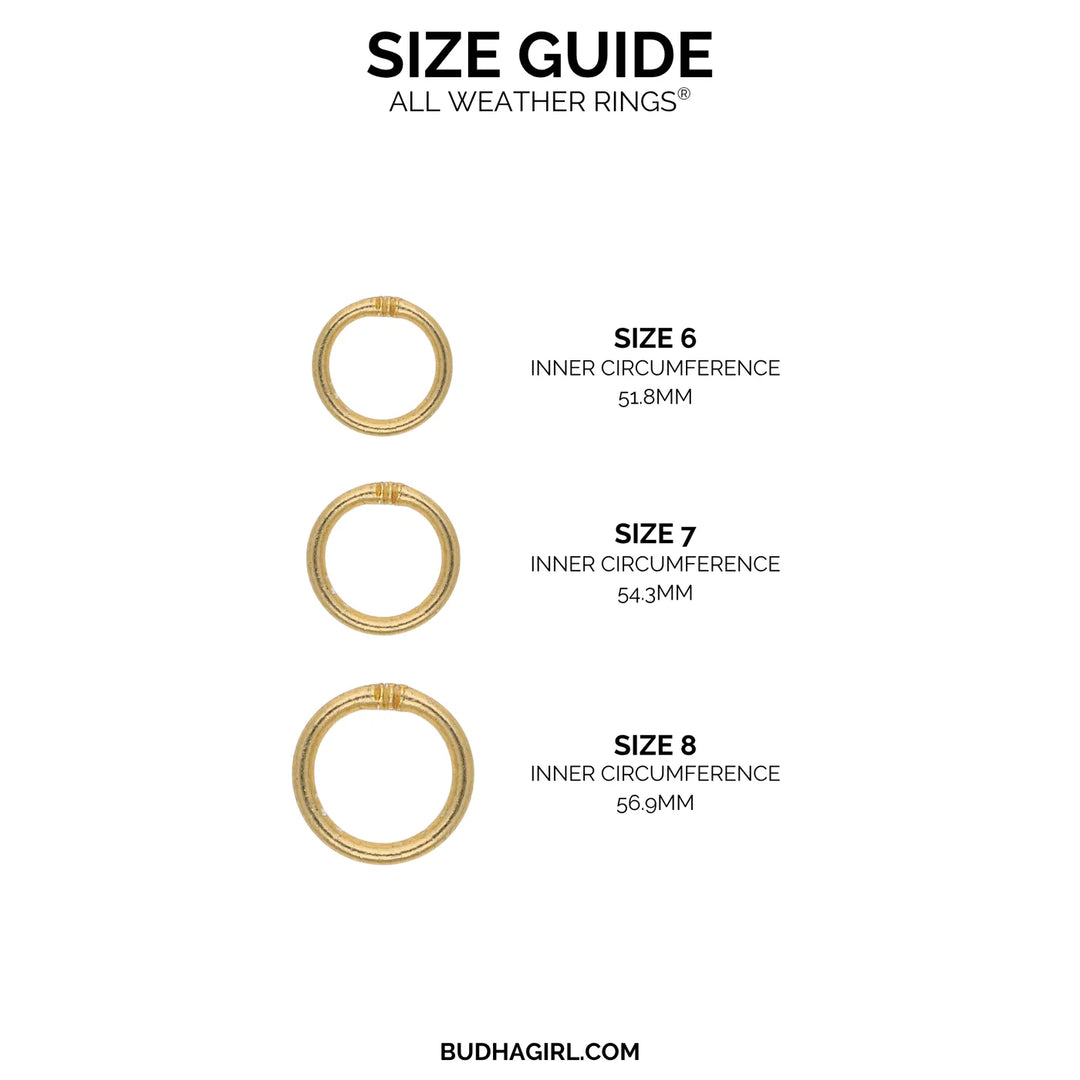 Aura All Weather Rings (Set of 3)- (LH)