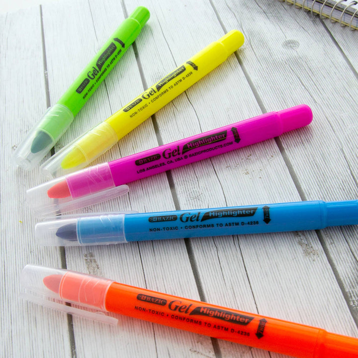 Gel Fluorescent Highlighter 5 Color