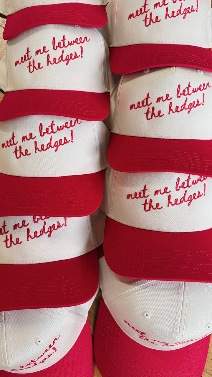 Meet Me Between the Hedges! Canvas Hat (LH)