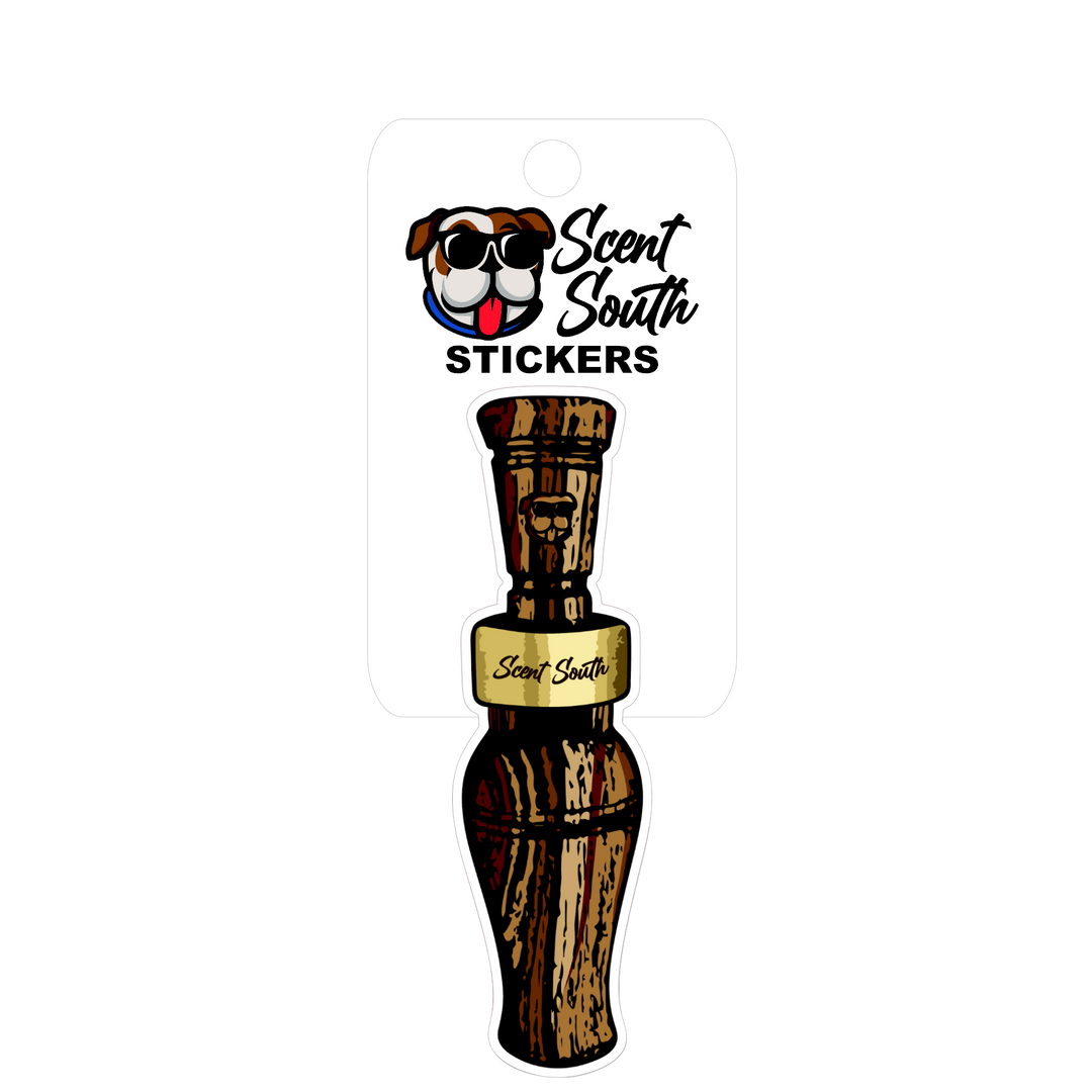 Scent South Duck Call Sticker ( Bark)