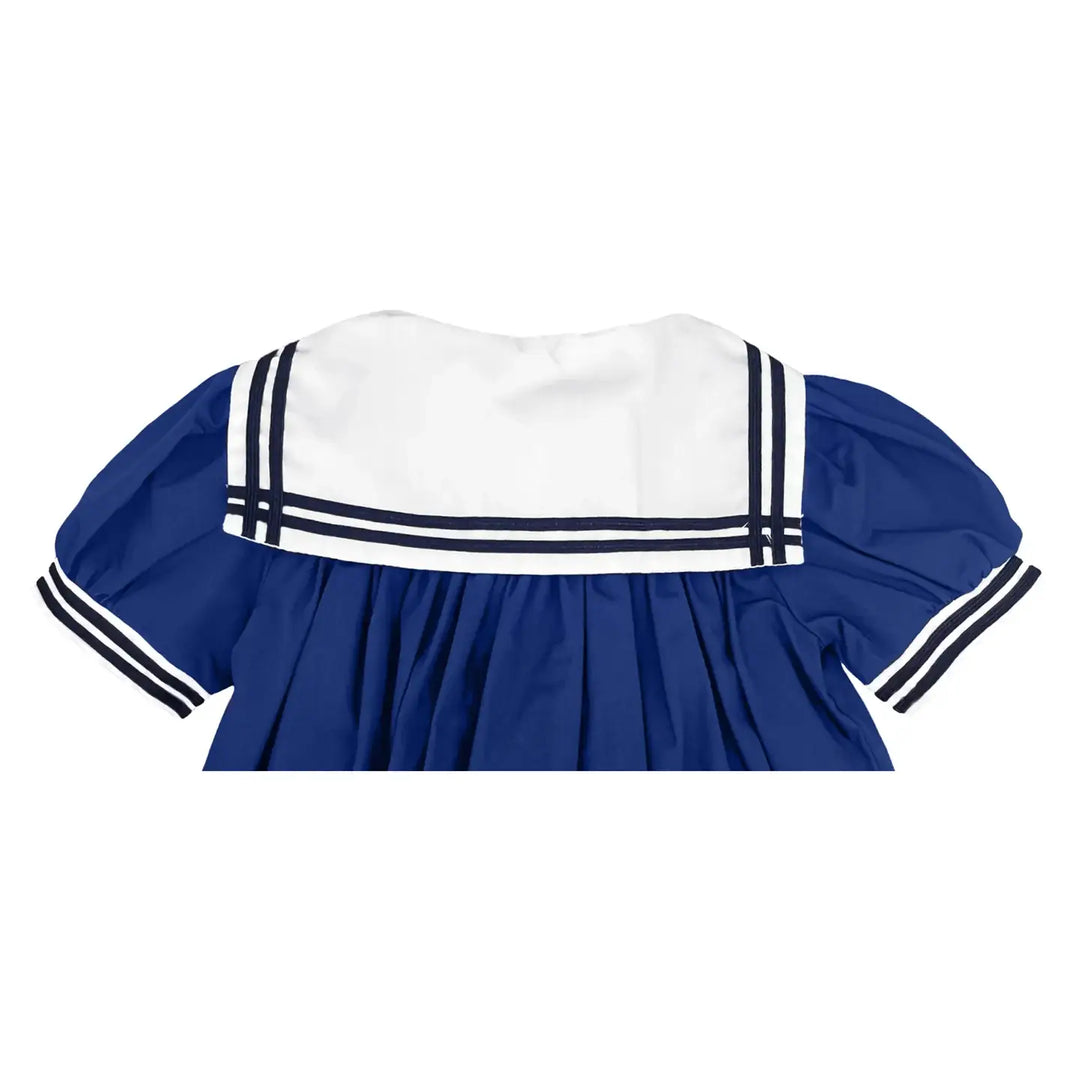 Nautical Sailor Dress: Navy