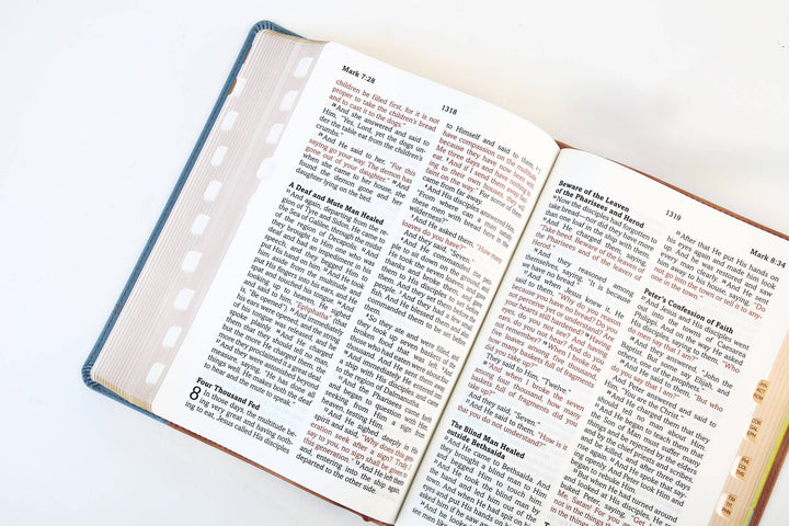 The Barbour Simplified KJV--Large Print [Rust & Stone Cross]