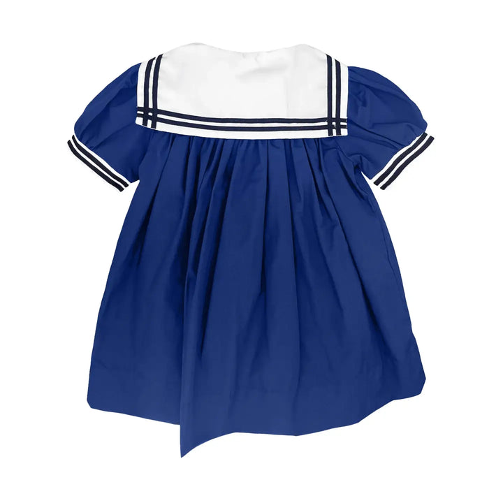 Nautical Sailor Dress: Navy
