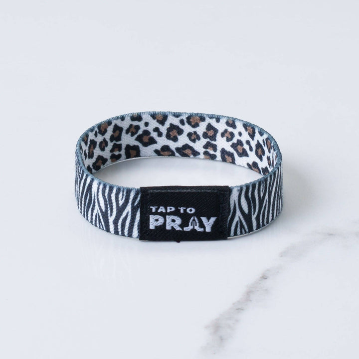 Tap To Pray® Wristband – Safari Zebra
