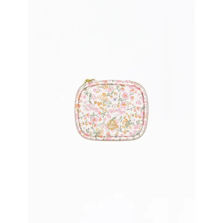 Mary Square Pill Organizer Case | Petal Charm Pink (LH)