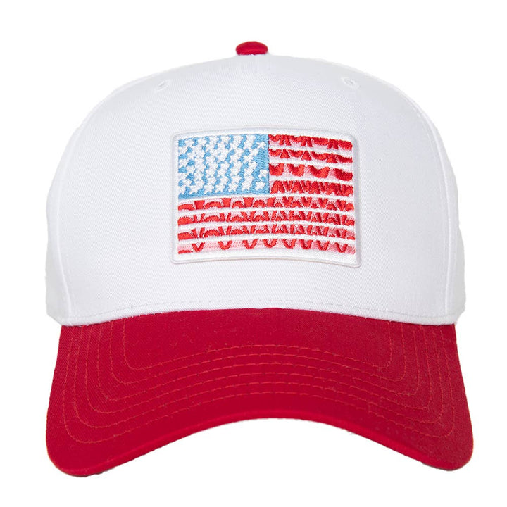 American Flag Two-Toned Hat : Blue and White