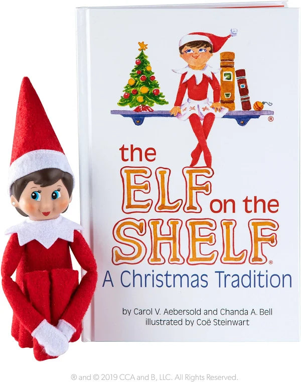 The Elf on the Shelf Poseable Girl Scout Elf with Blue Eyes - Complete Box Set with Storybook (LH)