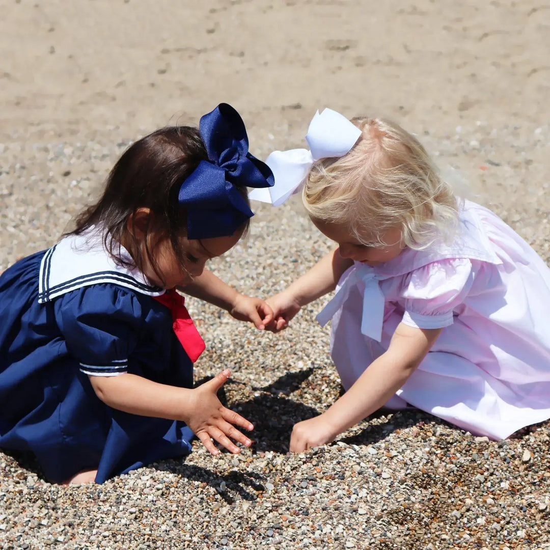 Nautical Sailor Dress: Navy