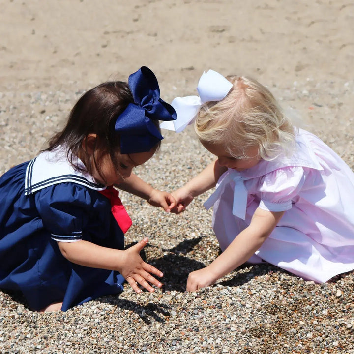Nautical Sailor Dress: Navy